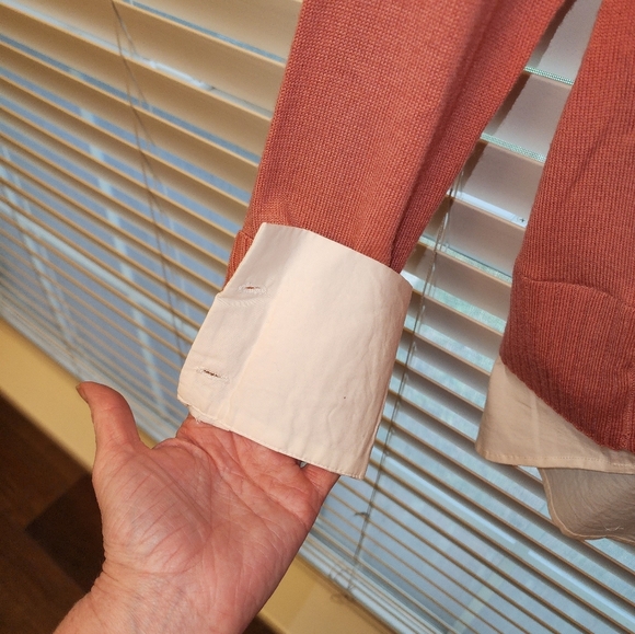 Ladies Twofer Merino Wool Turtle Neck Long Sleeve Sweater XSmall - Picture 6 of 7